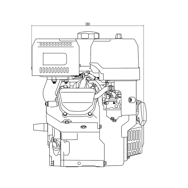 Moottori Bensiini 14,96 hv 459 cc 